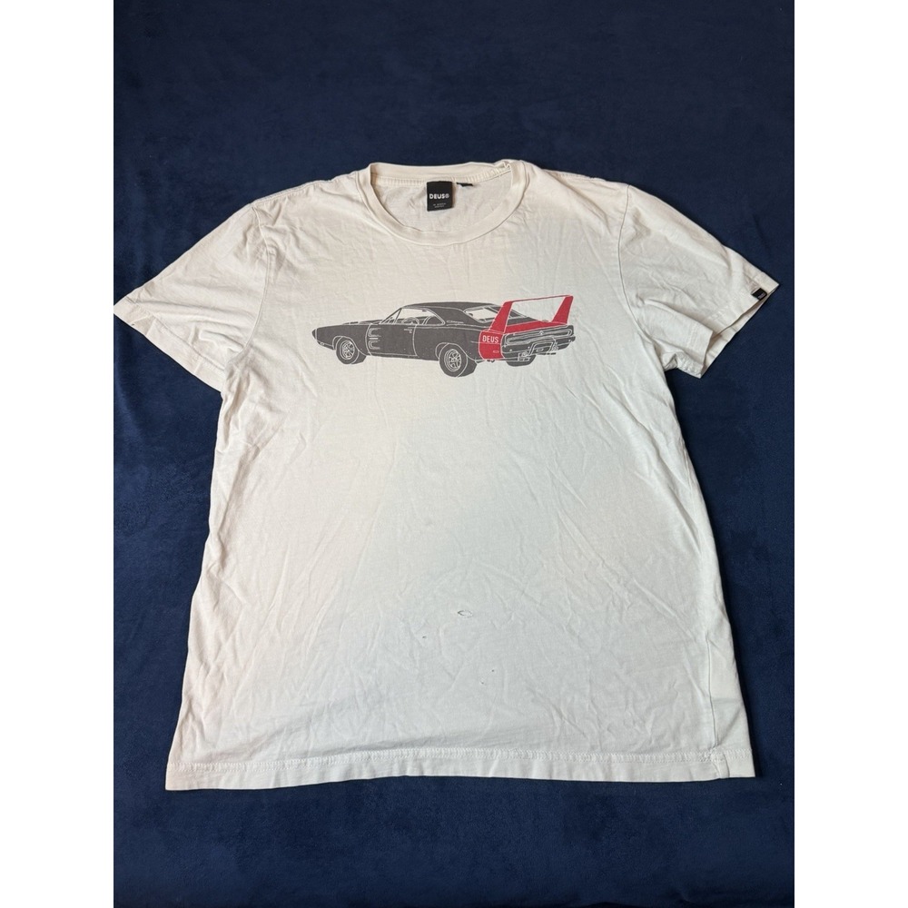 Deus Ex Machina Charger Tee Adult Sz M White (See Photos)